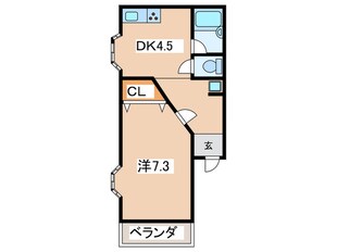 フィフティベルBの物件間取画像